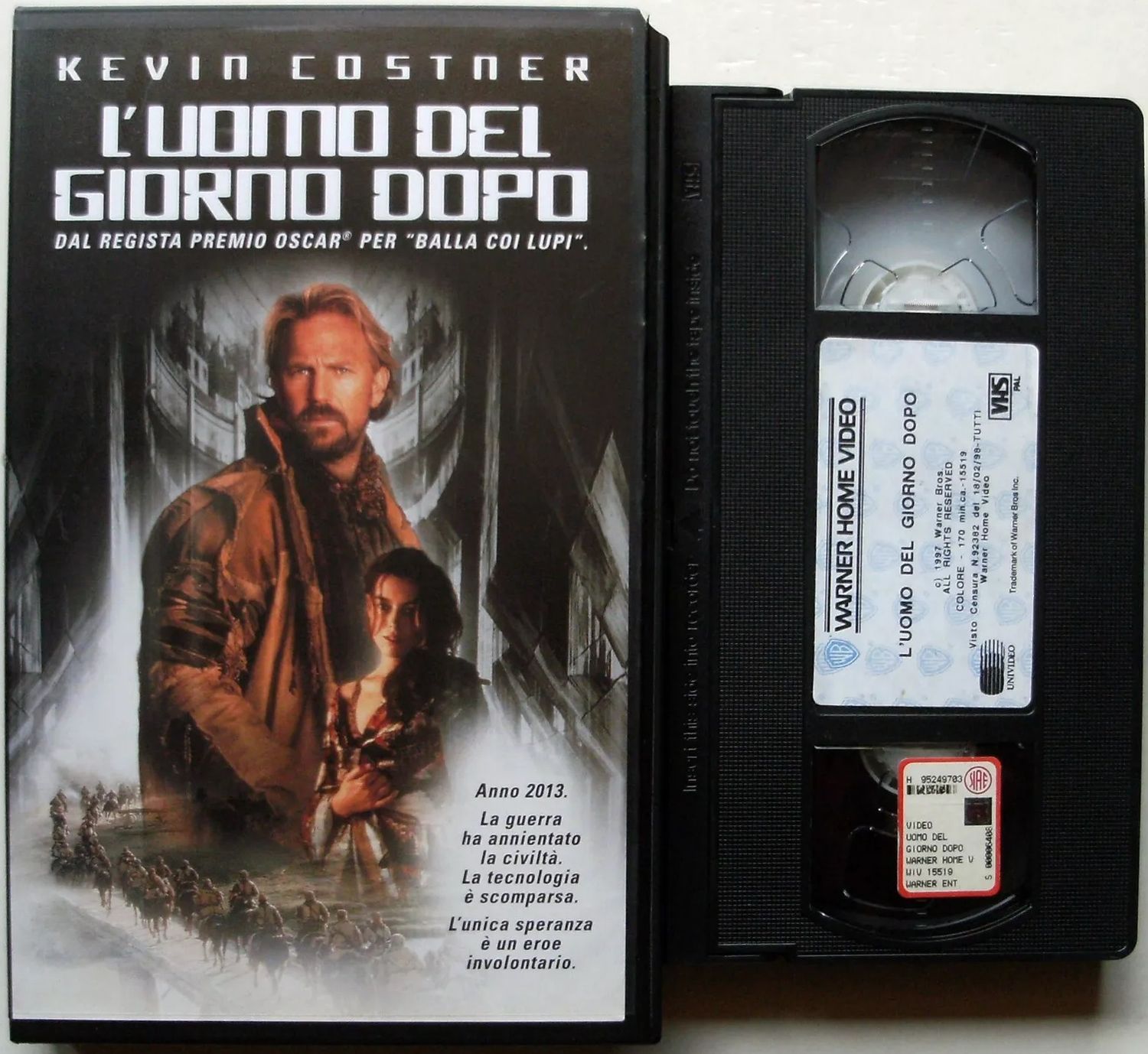 TeknoFilm - VHS - L'UOMO DEL GIORNO DOPO di Kevin Costner (1997) - WARNER BROS TeknoFilm - VHS - L'UOMO DEL GIORNO DOPO di Kevin Costner (1997) - WARNER BROS