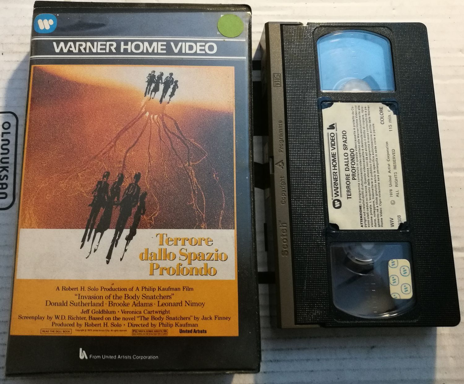 TeknoFilm - VHS - TERRORE DALLO SPAZIO PROFONDO di Philip Kaufman (1978) - WARNER BROS TeknoFilm - VHS - TERRORE DALLO SPAZIO PROFONDO di Philip Kaufman (1978) - WARNER BROS