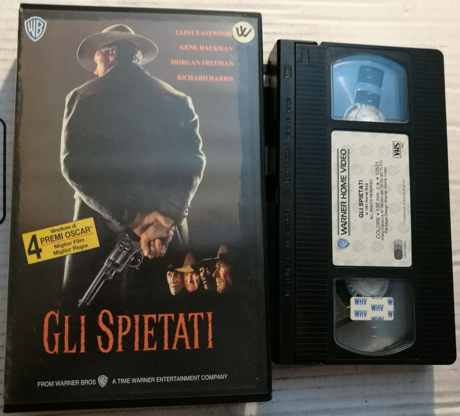 TeknoFilm - VHS - GLI SPIETATI di Clint Eastwood (1992) - WARNER BROS TeknoFilm - VHS - GLI SPIETATI di Clint Eastwood (1992) - WARNER BROS