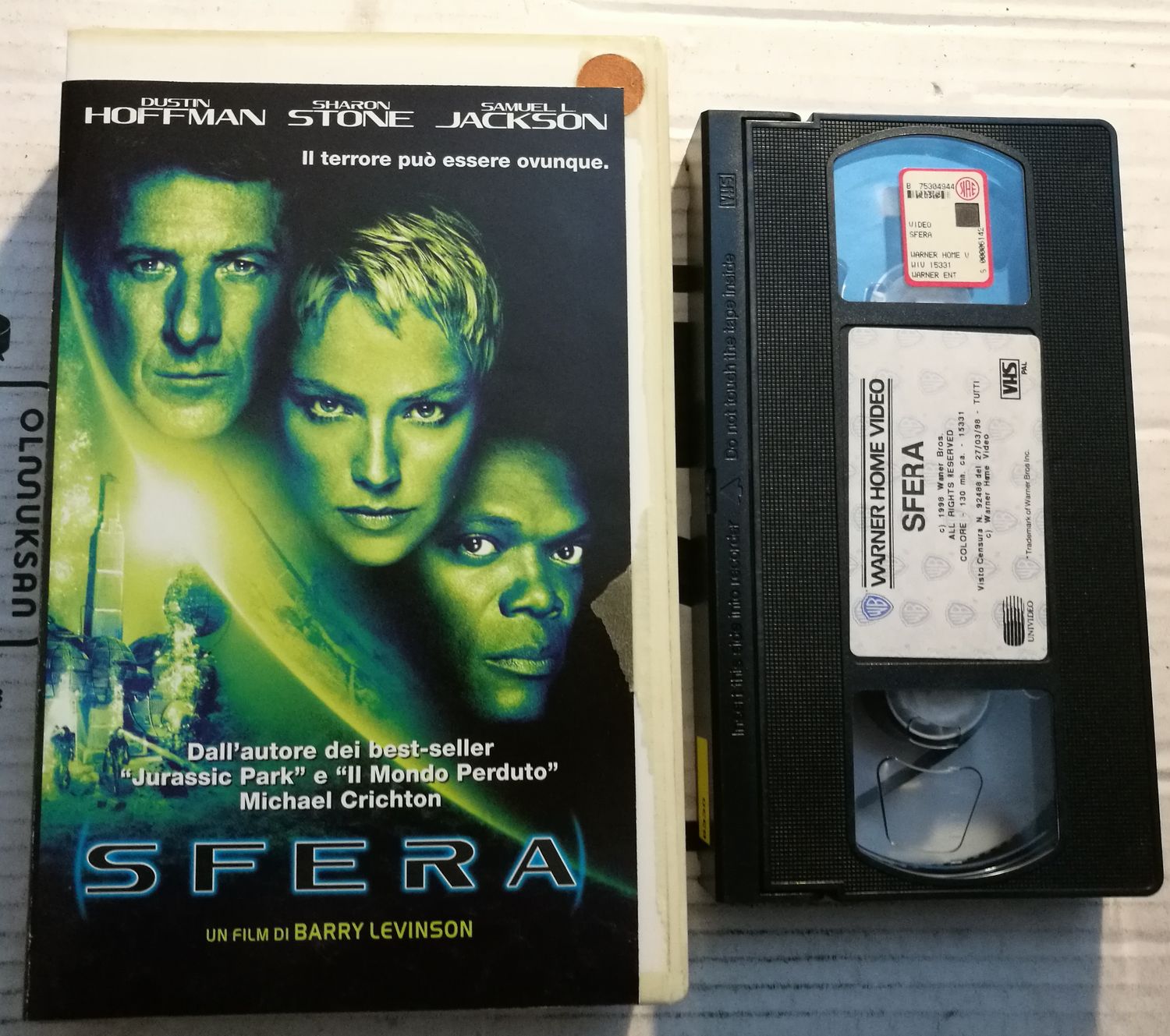 TeknoFilm - VHS - SFERA di Barry Levinson (1998) - WARNER BROS TeknoFilm - VHS - SFERA di Barry Levinson (1998) - WARNER BROS