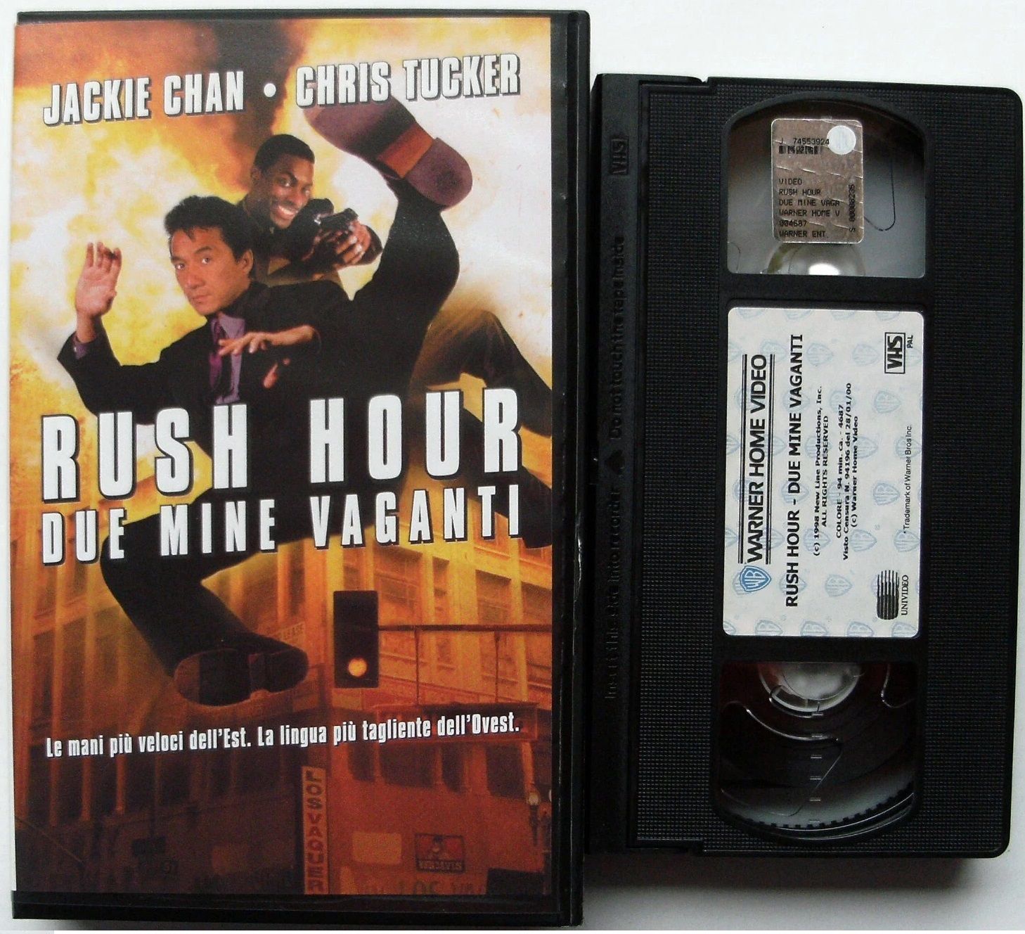 TeknoFilm - VHS - RUSH HOUR - DUE MINE VAGANTI di Brett Ratner (1998) - WARNER BROS TeknoFilm - VHS - RUSH HOUR - DUE MINE VAGANTI di Brett Ratner (1998) - WARNER BROS