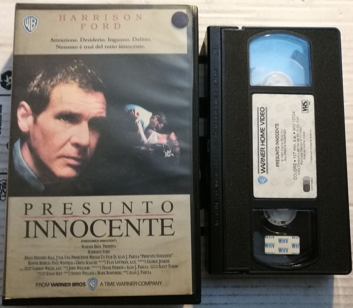 TeknoFilm - VHS - PRESUNTO INNOCENTE di Alan J. Pakula (1990) - WARNER BROS TeknoFilm - VHS - PRESUNTO INNOCENTE di Alan J. Pakula (1990) - WARNER BROS