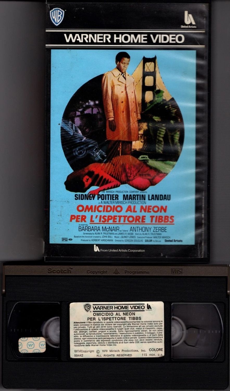 TeknoFilm - VHS - OMICIDIO AL NEON PER L'ISPETTORE TIBBS di Gordon Douglas (1971) - WARNER BROS TeknoFilm - VHS - OMICIDIO AL NEON PER L'ISPETTORE TIBBS di Gordon Douglas (1971) - WARNER BROS