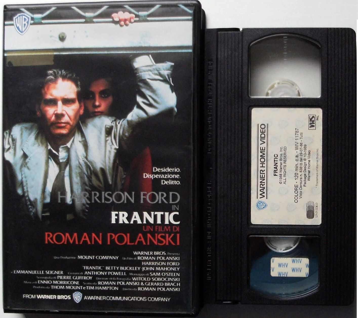 TeknoFilm - VHS - FRANTIC di Roman Polanski (1985) - WARNER BROS TeknoFilm - VHS - FRANTIC di Roman Polanski (1985) - WARNER BROS