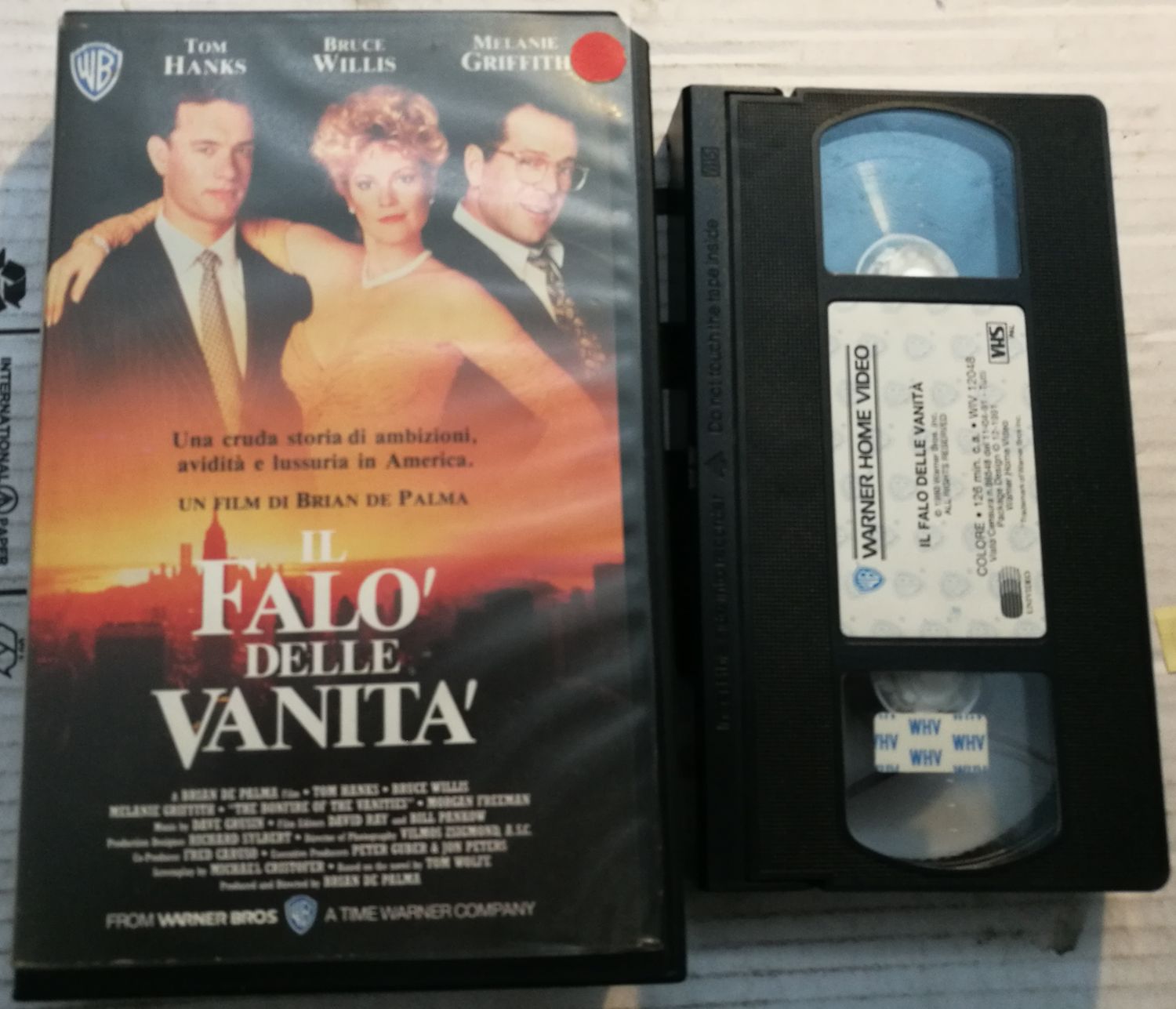 TeknoFilm - VHS - IL FALO' DELLE VANITA' di Brian De Palma (1990) - WARNER BROS TeknoFilm - VHS - IL FALO' DELLE VANITA' di Brian De Palma (1990) - WARNER BROS
