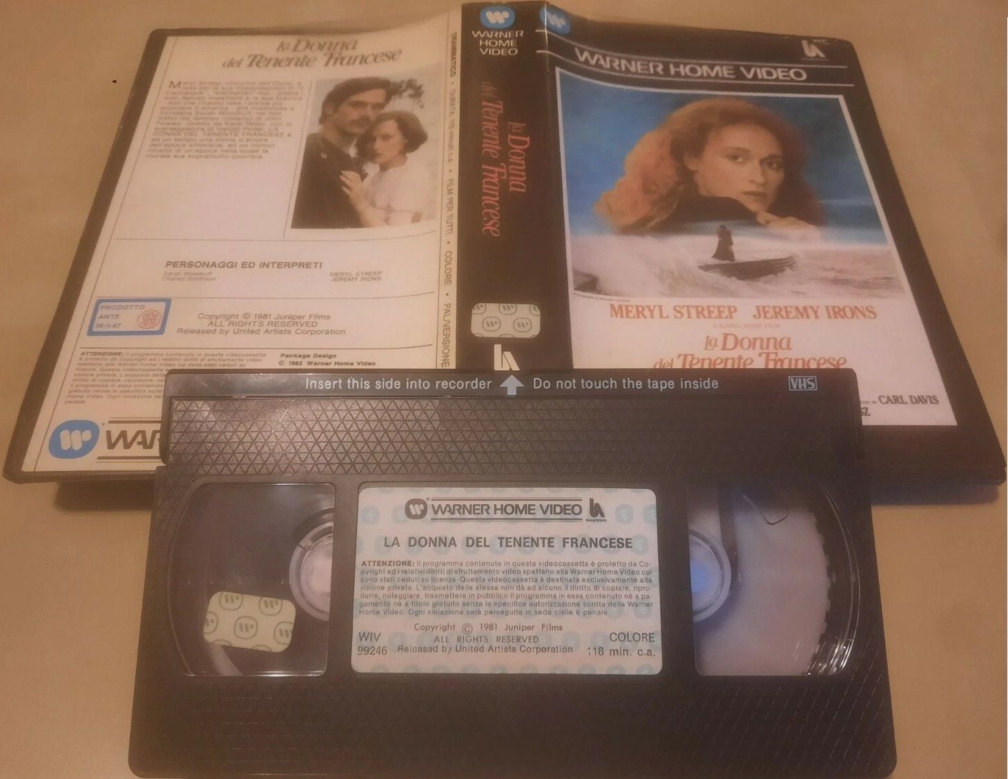 TeknoFilm - VHS - LA DONNA DEL TENENTE FRANCESE di Karel Reisz (1981) - WARNER BROS TeknoFilm - VHS - LA DONNA DEL TENENTE FRANCESE di Karel Reisz (1981) - WARNER BROS