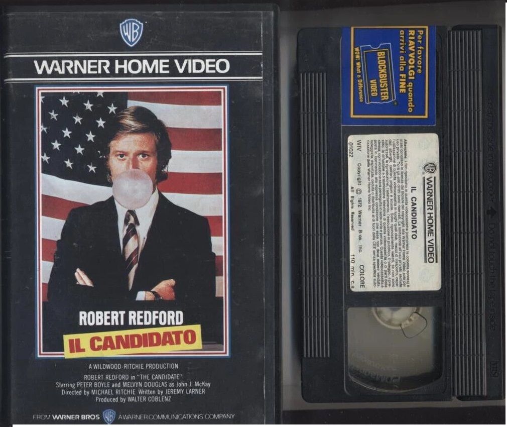 TeknoFilm - VHS - IL CANDIDATO di Michael Ritchie (1972) - WARNER BROS TeknoFilm - VHS - IL CANDIDATO di Michael Ritchie (1972) - WARNER BROS