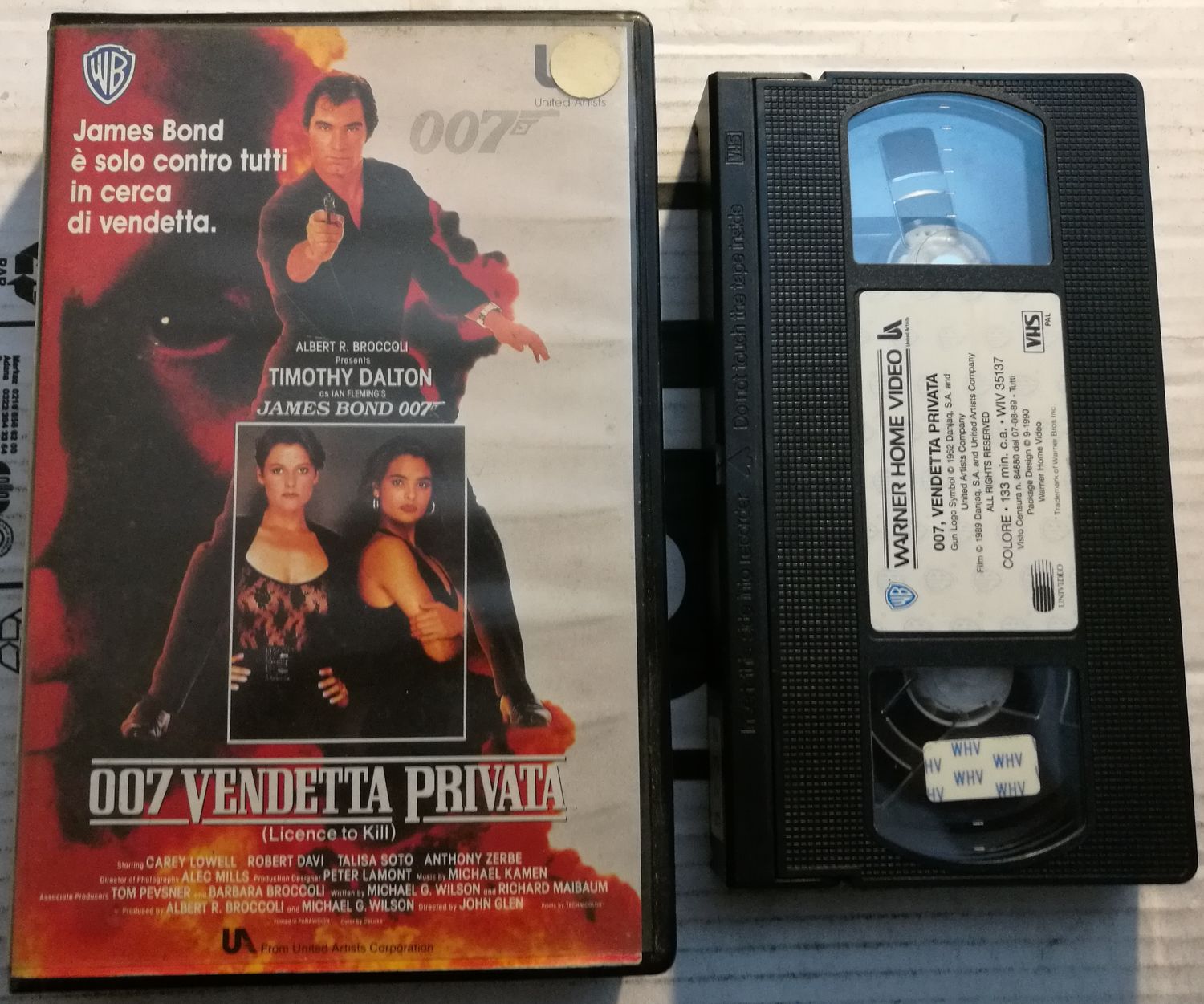 TeknoFilm - VHS - 007 VENDETTA PRIVATA di John Glen (1989) - WARNER BROS TeknoFilm - VHS - 007 VENDETTA PRIVATA di John Glen (1989) - WARNER BROS