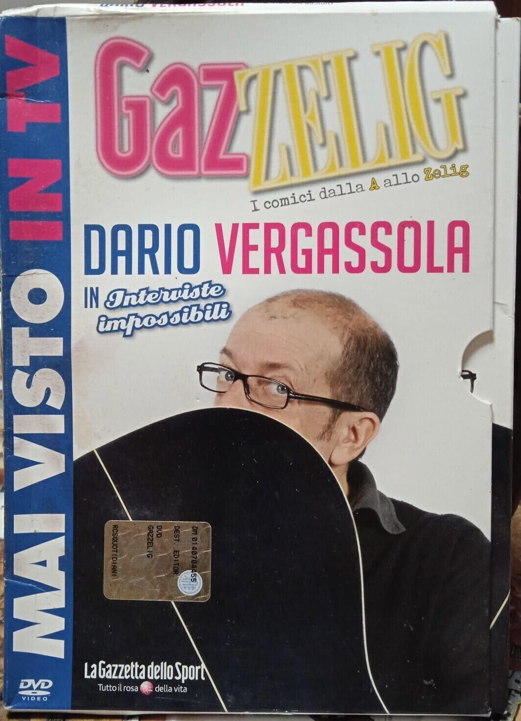 TeknoFilm - DVD – GAZZELIG - DARIO VERGASSOLA in INTERVISTE IMPOSSIBILI (2009) - GAZZETTA DELLO SPORT