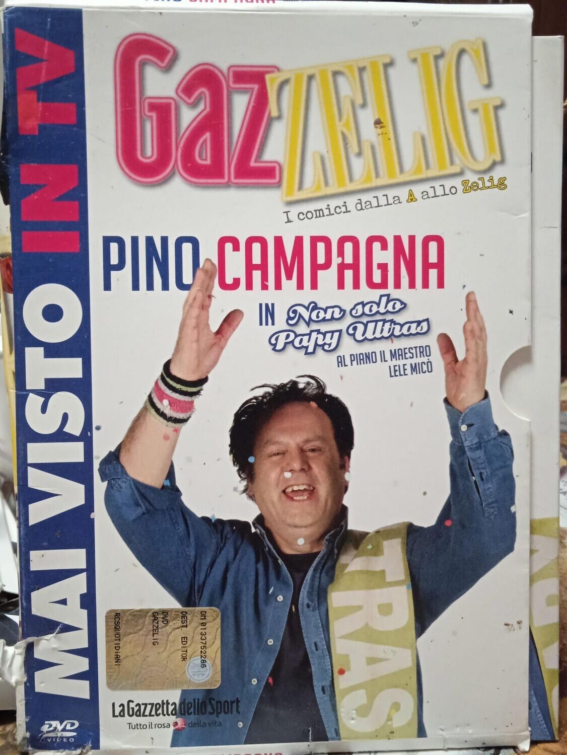 TeknoFilm - DVD – GAZZELIG - PINO CAMPAGNA in NON SOLO PAPY ULTRAS (2009) - GAZZETTA DELLO SPORT