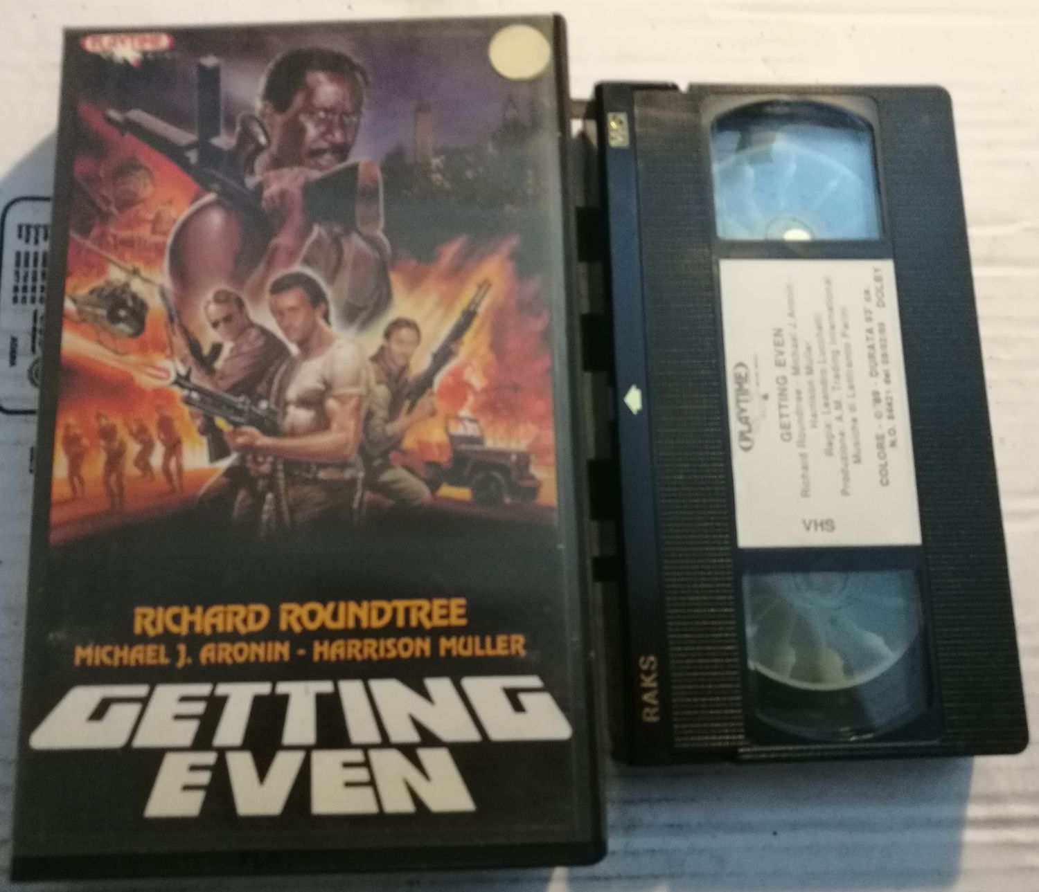 TeknoFilm - VHS - GETTING EVEN - LA VENDETTA di Leandro Lucchetti (1988) - PLAYTIME (INEDITO IN DVD)