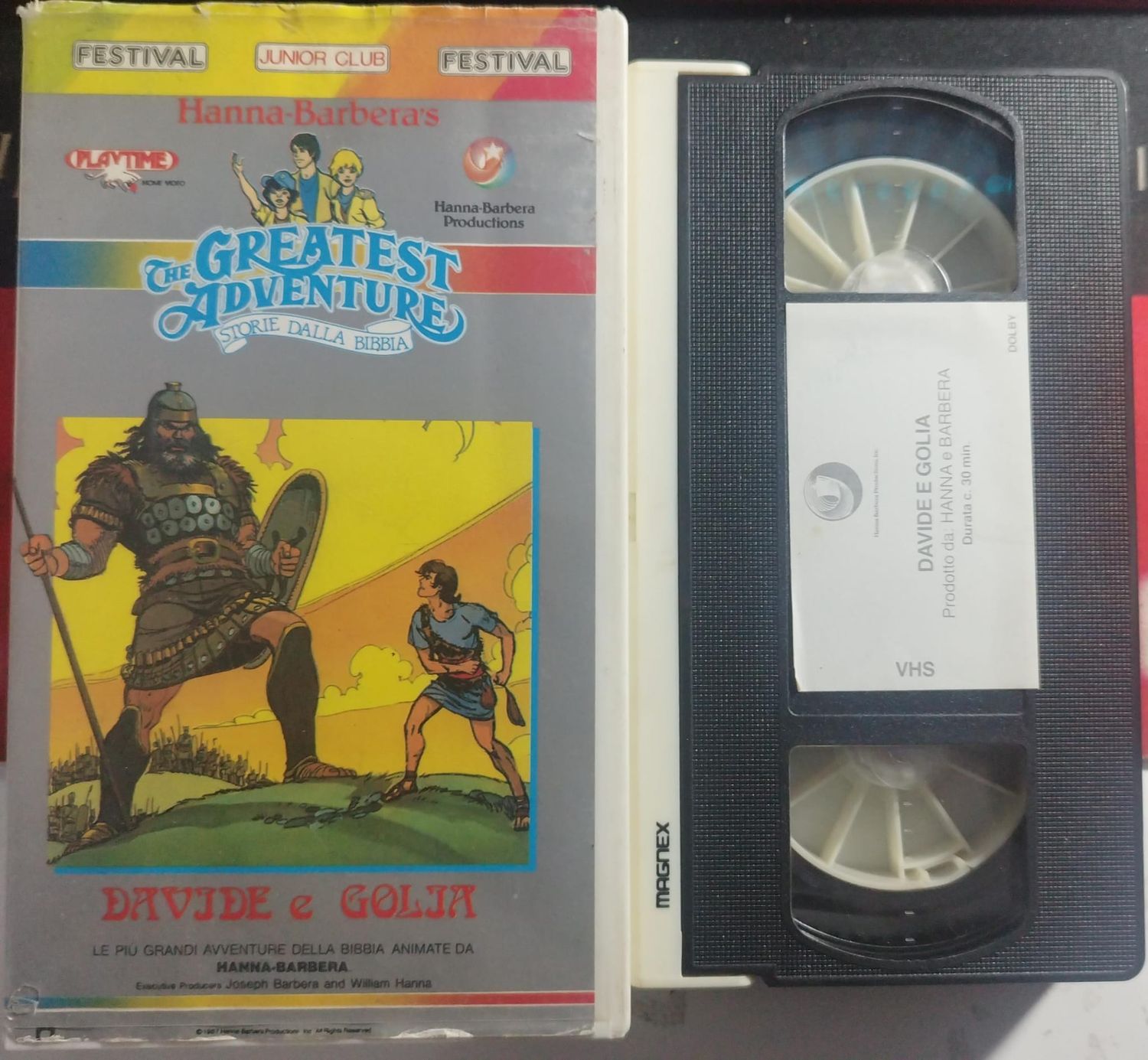 TeknoFilm - VHS - La più grande avventura - Le storie della Bibbia DAVIDE E GOLIA di Don Lusk (1985) - PLAYTIME (INEDITO IN DVD) TeknoFilm - VHS - La più grande avventura - Le storie della Bibbia DAVIDE E GOLIA di Don Lusk (1985) - PLAYTIME (INEDITO IN DVD)