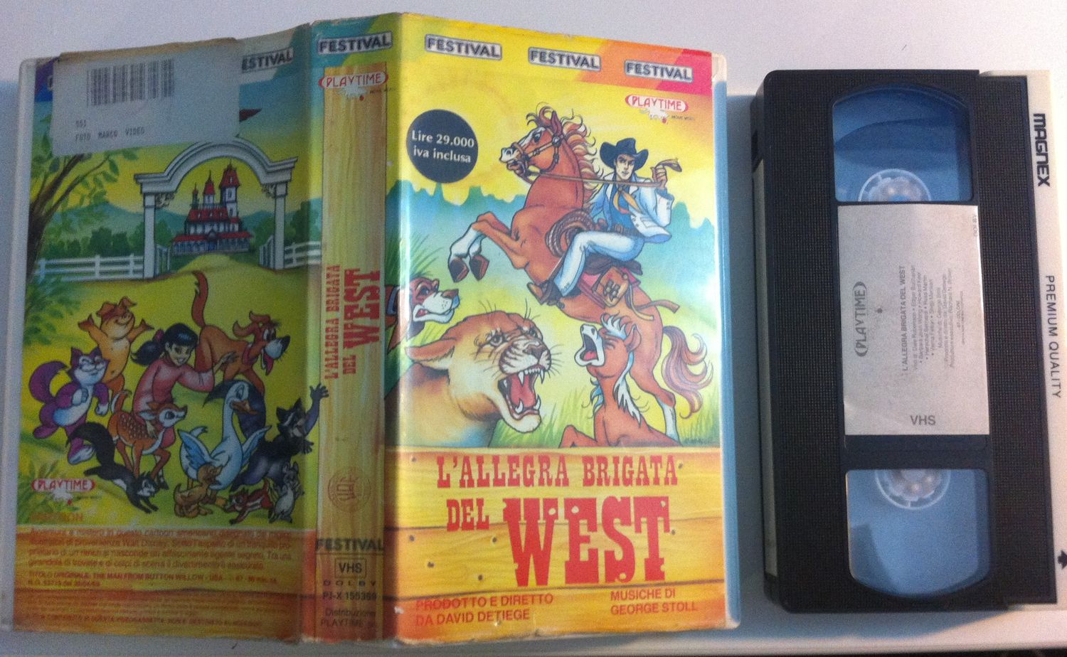 TeknoFilm - VHS - L'ALLEGRA BRIGATA DEL WEST edito anche come LE MERAVIGLIOSE AVVENTURE DI CHU MIN di David Detiege (1965) - PLAYTIME (INEDITO IN DVD)