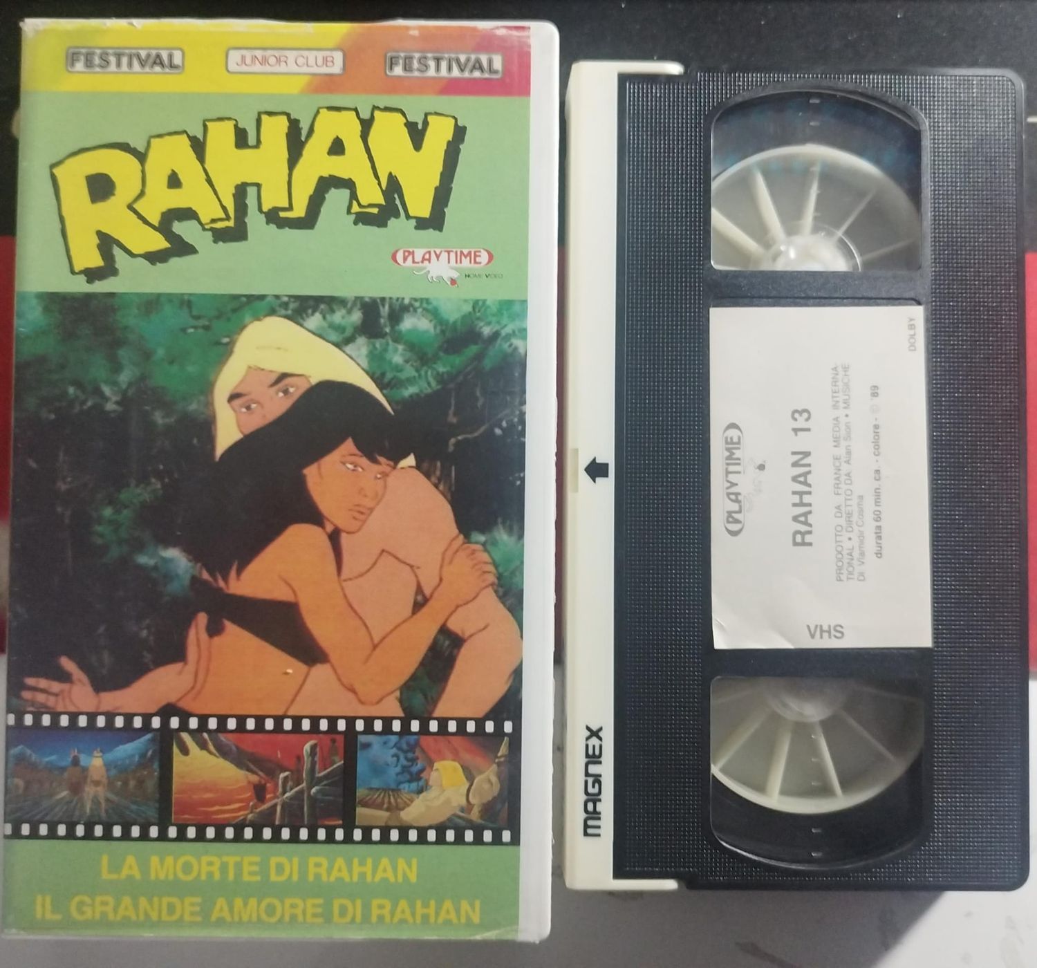 TeknoFilm - VHS - RAHAN - IL FIGLIO DEI TEMPI SELVAGGI Volume 11 - Episodi 21 e 22 di Roger Lecureux e André Chéret (1986) - PLAYTIME (INEDITO IN DVD)