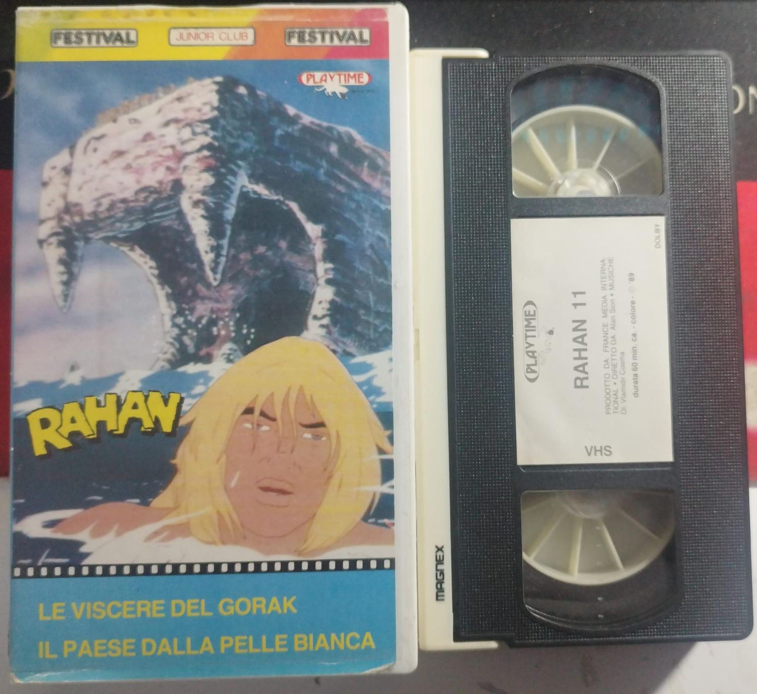 TeknoFilm - VHS - RAHAN - IL FIGLIO DEI TEMPI SELVAGGI Volume 11 - Episodi 25 e 26 di Roger Lecureux e André Chéret (1986) - PLAYTIME (INEDITO IN DVD)