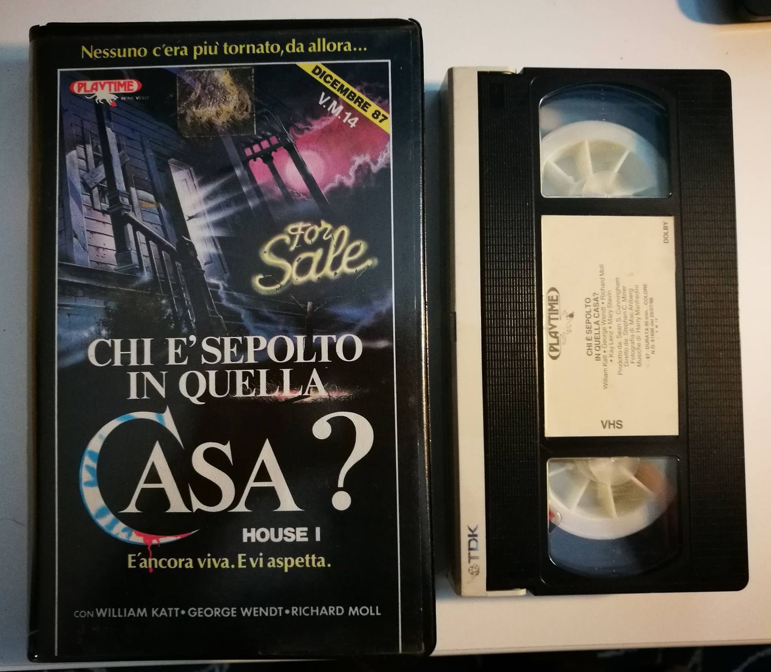 TeknoFilm - VHS - CHI E' SEPOLTO IN QUELLA CASA di Steve Miner (1986) - PLAYTIME TeknoFilm - VHS - CHI E' SEPOLTO IN QUELLA CASA di Steve Miner (1986) - PLAYTIME
