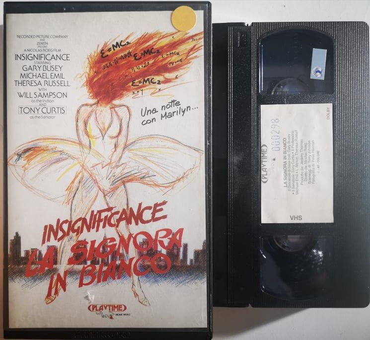 TeknoFilm - VHS - INSIGNIFICANCE - LA SIGNORA IN BIANCO di Nicolas Roeg (1985) - PLAYTIME