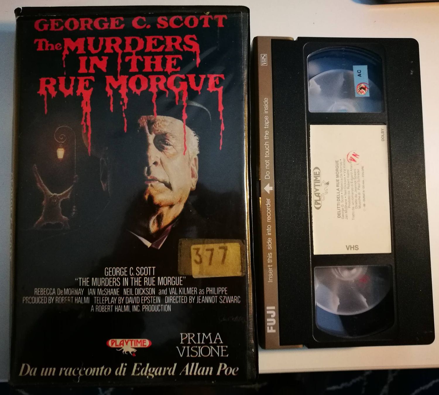 TeknoFilm - VHS - DELITTI DELLA VIA MORGUE - THE MURDERS IN THE RUE MORGUE di Jeannot Szwarc (1986) - PLAYTIME TeknoFilm - VHS - DELITTI DELLA VIA MORGUE - THE MURDERS IN THE RUE MORGUE di Jeannot Szwarc (1986) - PLAYTIME