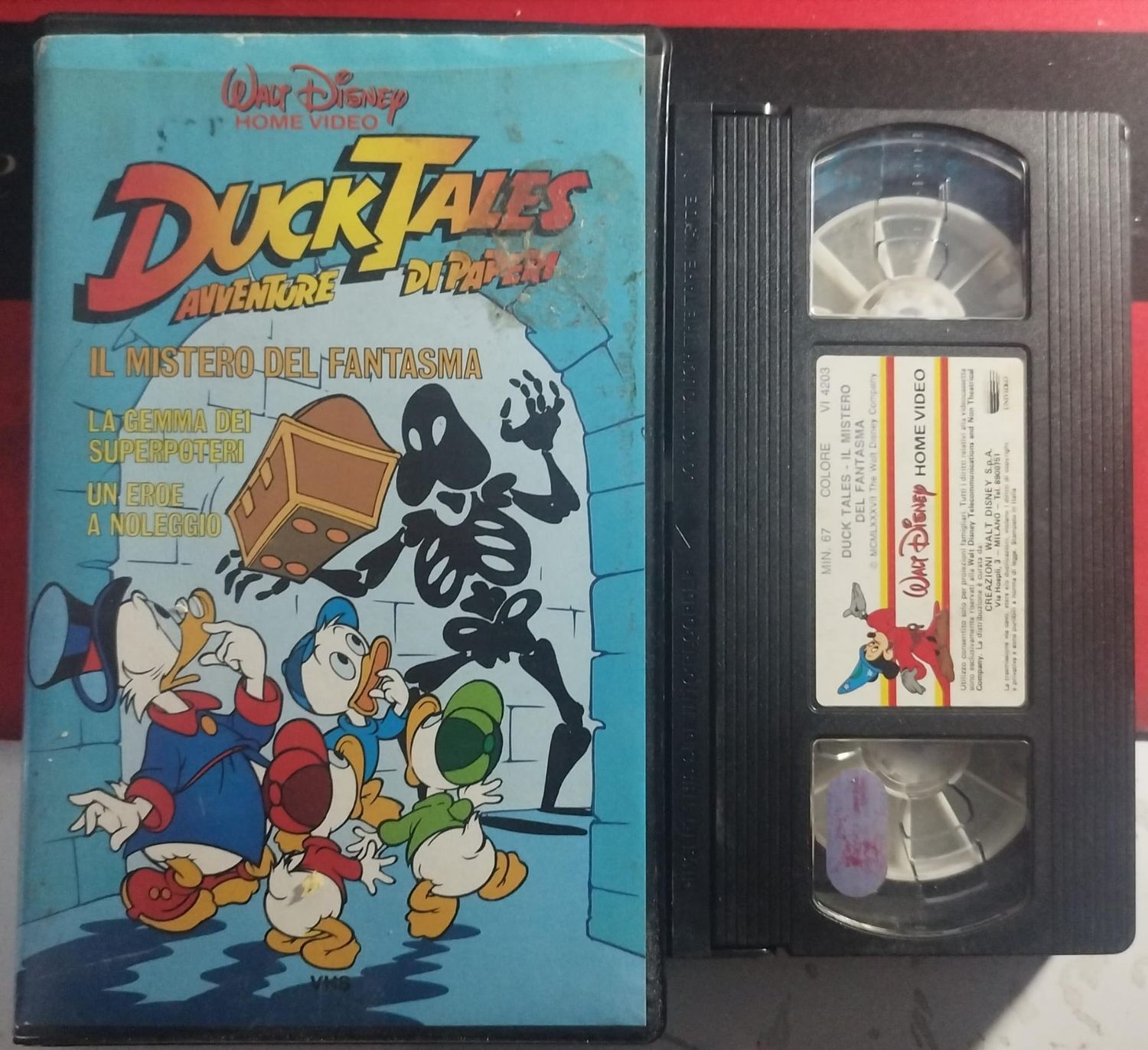 TeknoFilm - VHS - DUCK TALES AVVENTURE DI PAPERI - IL MISTERO DEL FANTASMA di A.A.V.V.  (1987) - WALT DISNEY (INEDITO IN DVD)