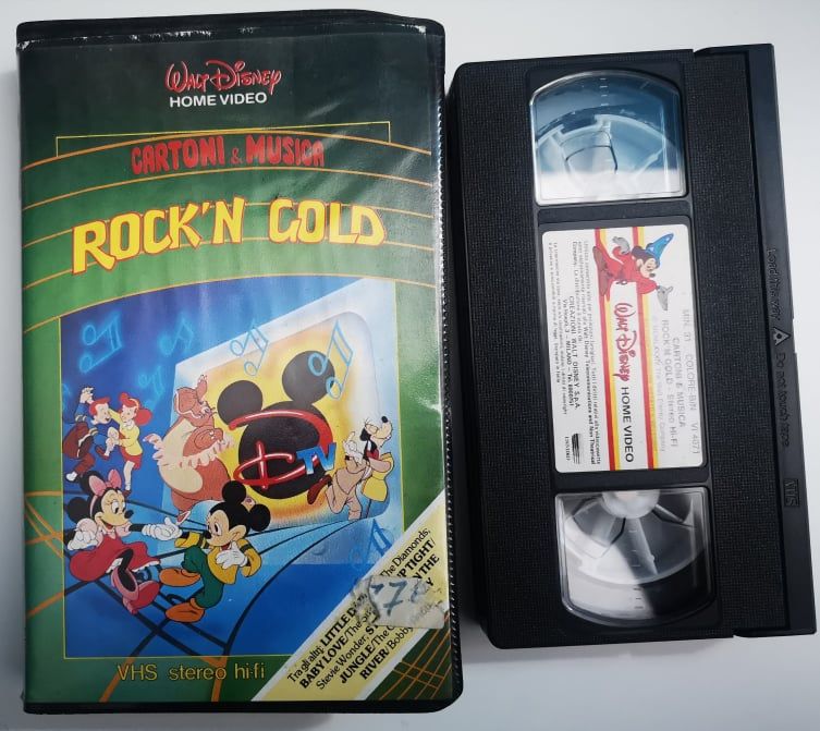 TeknoFilm - VHS - CARTONI E MUSICA - ROCK 'N GOLD di A.A.V.V. (1984) - WALT DISNEY (INEDITO IN DVD) TeknoFilm - VHS - CARTONI E MUSICA - ROCK 'N GOLD di A.A.V.V. (1984) - WALT DISNEY (INEDITO IN DVD)