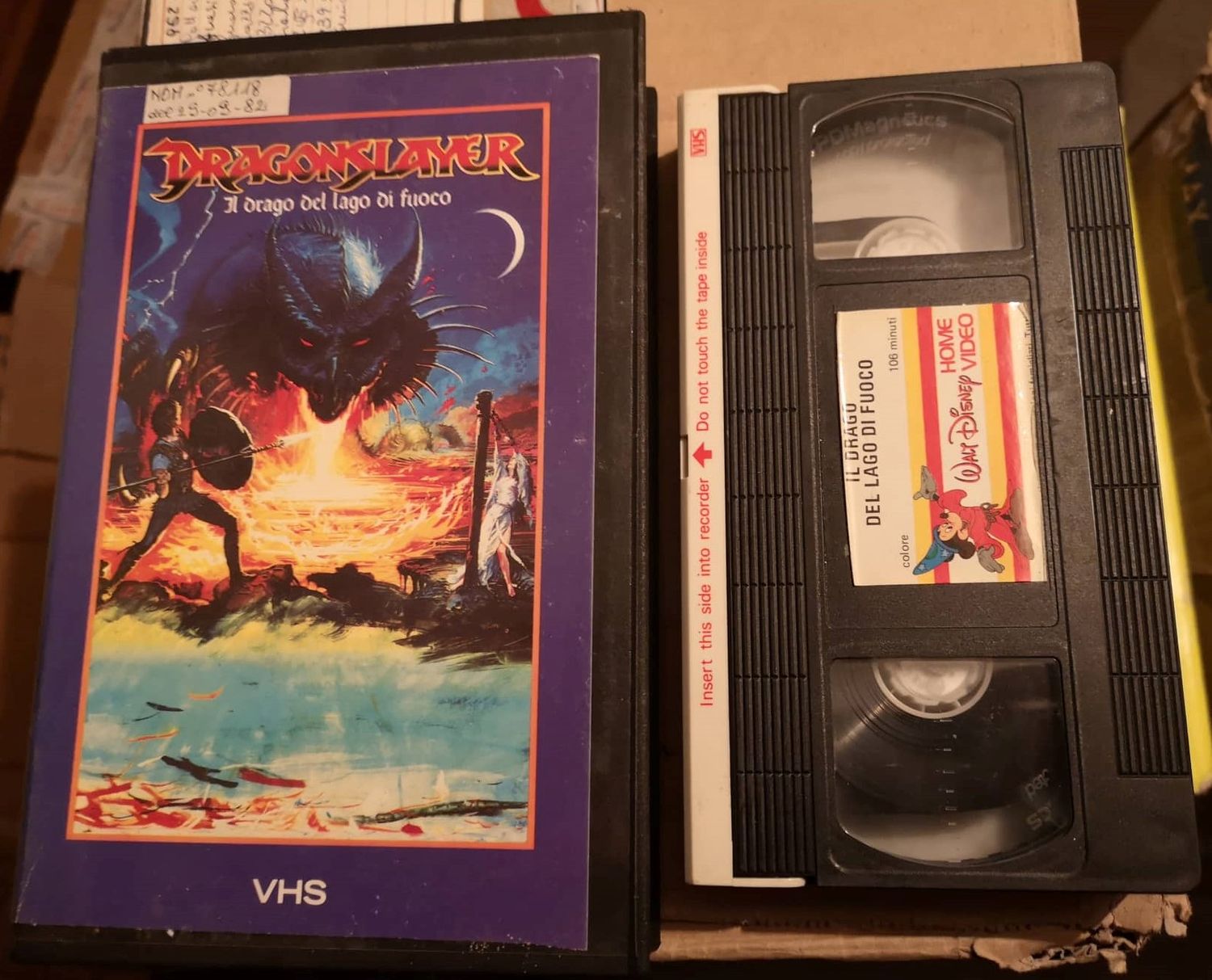 TeknoFilm - VHS - DRAGONSLAYER - IL DRAGO DEL LAGO DI FUOCO di Matthew Robbins (1993) - WALT DISNEY