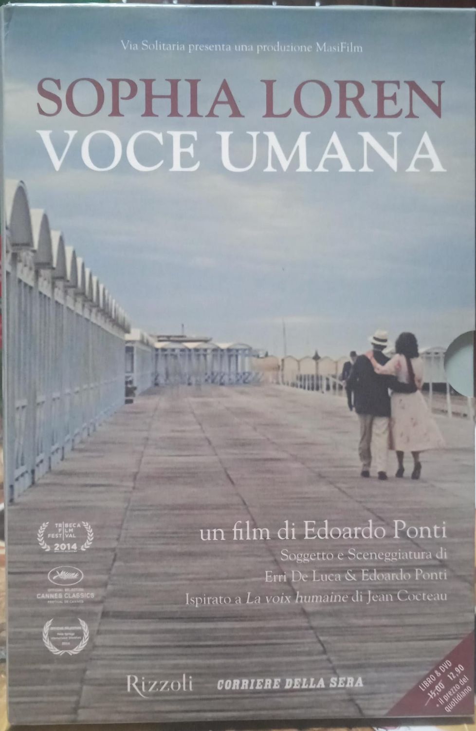 TeknoFilm - Box: DVD Senza Libro - Sophia Loren in VOCE UMANA di Edoardo Ponti (2014) - CORRIERE DELLA SERA