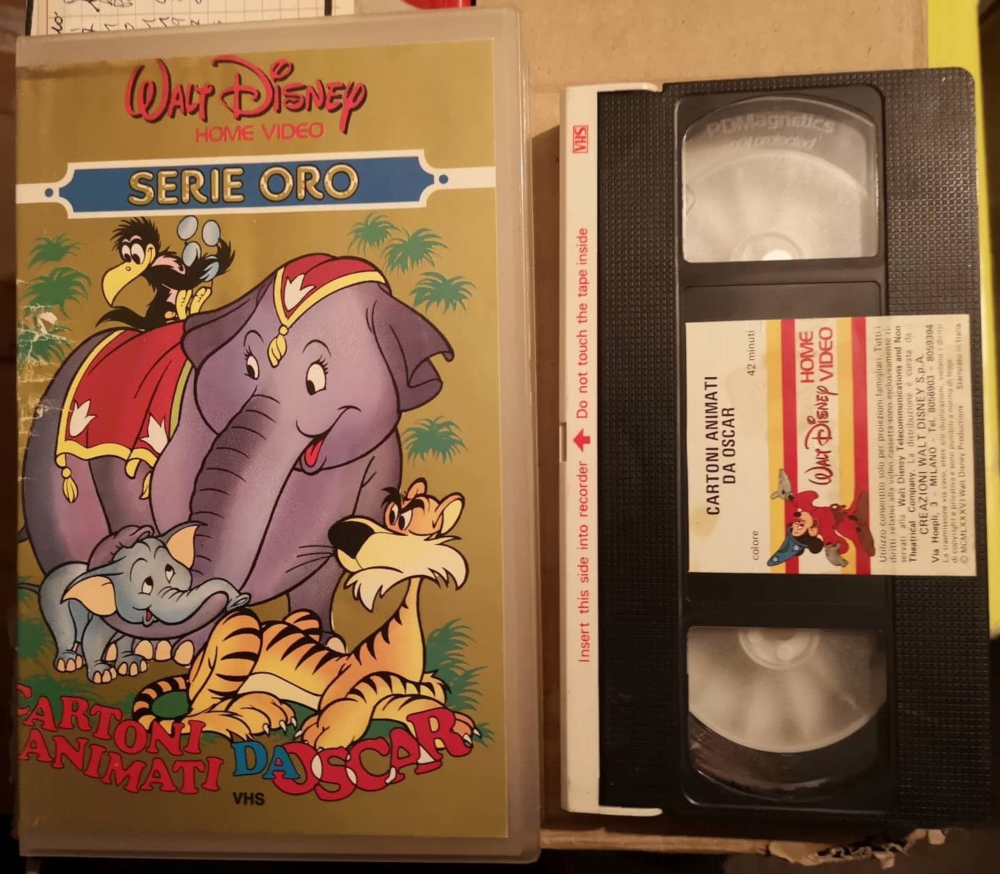 TeknoFilm - VHS - Serie oro Volume 3 CARTONI ANIMATI DA OSCAR di A.A.V.V. (1986) - WALT DISNEY (INEDITO IN DVD)