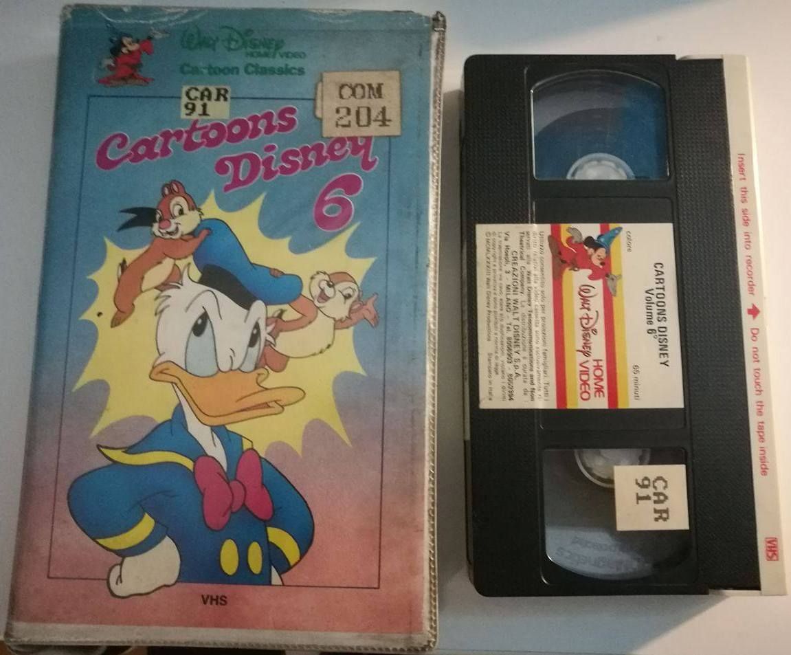 TeknoFilm - VHS - CARTOONS DISNEY 6 di A.A.V.V. (1983) - WALT DISNEY (INEDITO IN DVD)
