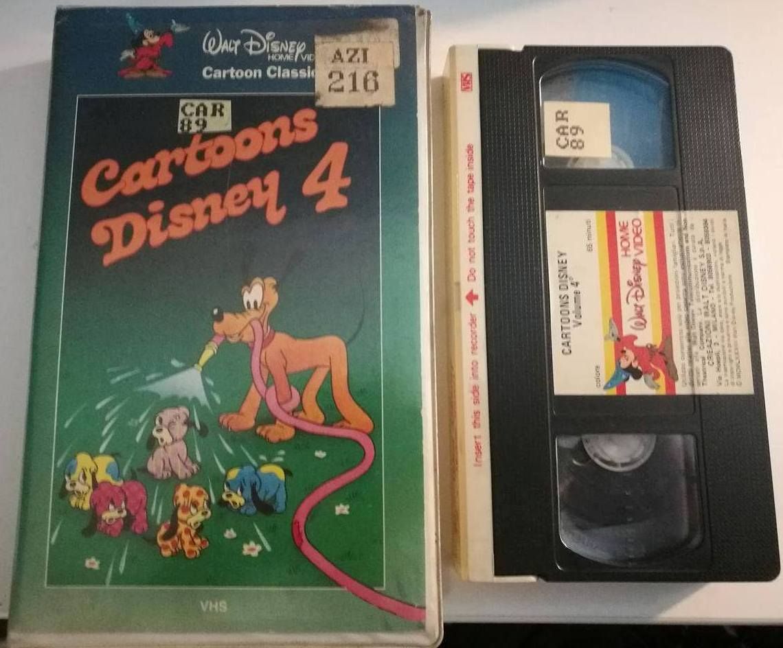 TeknoFilm - VHS - CARTOONS DISNEY 4 di A.A.V.V. (1983) - WALT DISNEY (INEDITO IN DVD)