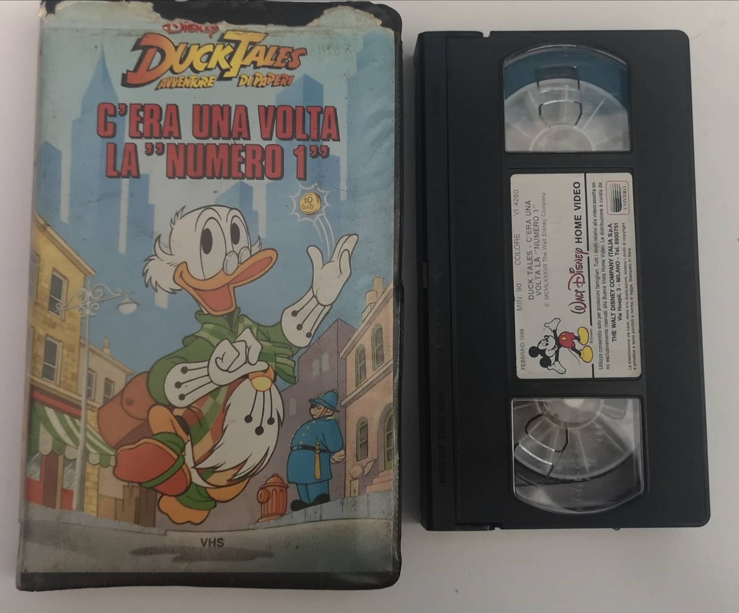 TeknoFilm - VHS – DUCK TALES AVVENTURE DI PAPERI - C'ERA UNA VOLTA LA NUMERO 1 di A.A.V.V. (1987) - WALT DISNEY (INEDITO IN DVD)
