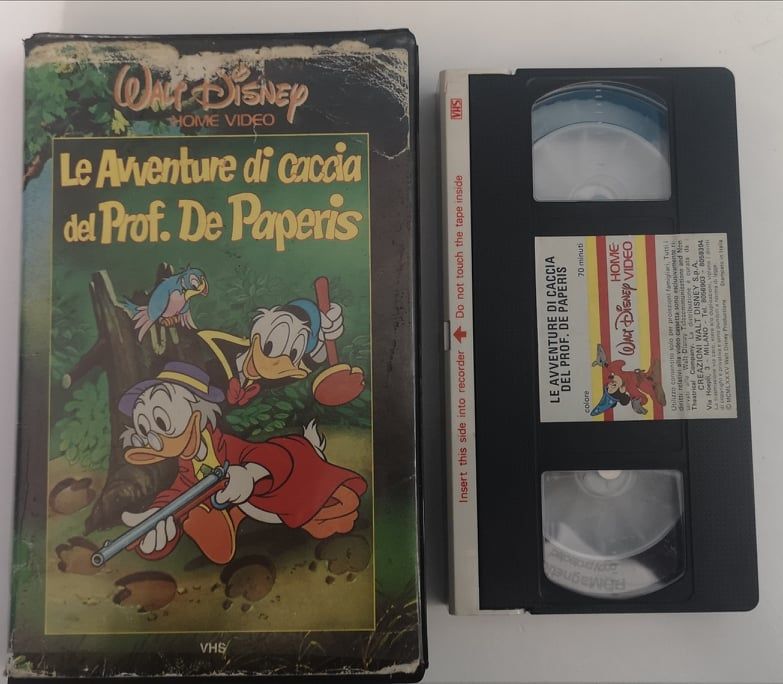TeknoFilm - VHS – LE AVVENTURE DI CACCIA DEL PROFESSOR DE PAPERIS di Wolfgang Reitherman (1963) - WALT DISNEY (INEDITO IN DVD)