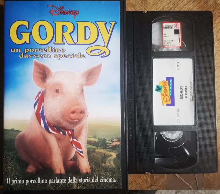 TeknoFilm - VHS – GORDY - UN PORCELLINO DAVVERO SPECIALE di Mark Lewis (1995) - WALT DISNEY (INEDITO IN DVD)