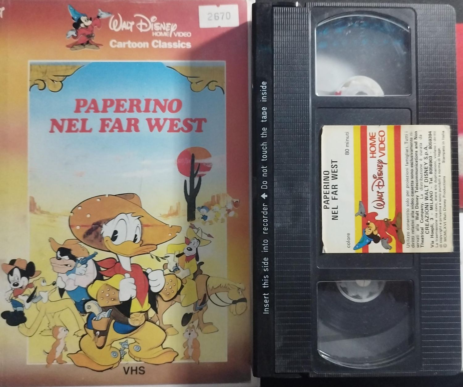 TeknoFilm - VHS – PAPERINO NEL FAR WEST di Walt Disney (1966) - WALT DISNEY (INEDITO IN DVD)