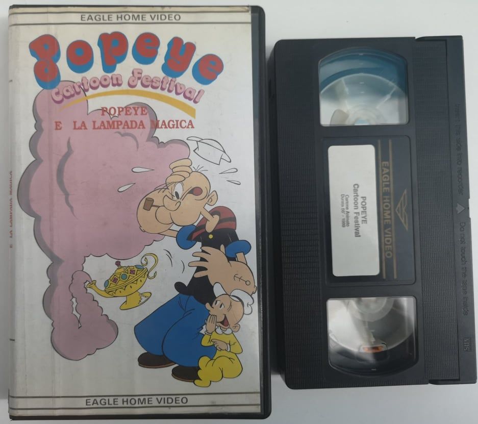 TeknoFilm - VHS – Braccio di ferro POPEYE CARTOON FESTIVAL - POPEYE E LA LAMPADA MAGICA e....altri 3 Episodi (1960) - EAGLE (INEDITO IN DVD) TeknoFilm - VHS – Braccio di ferro POPEYE CARTOON FESTIVAL - POPEYE E LA LAMPADA MAGICA e....altri 3 Episodi (1960) - EAGLE (INEDITO IN DVD)