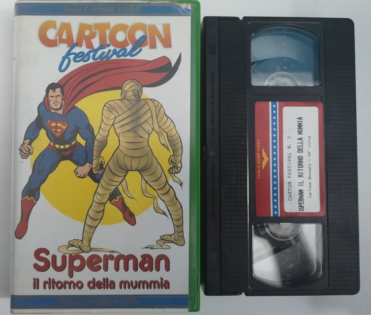 TeknoFilm - VHS – CARTOON FESTIVAL Volume 3 - SUPERMAN - IL RITORNO DELLA MUMMIA (6 Episodi) (1980) - EAGLE (INEDITO IN DVD) TeknoFilm - VHS – CARTOON FESTIVAL Volume 3 - SUPERMAN - IL RITORNO DELLA MUMMIA (6 Episodi) (1980) - EAGLE (INEDITO IN DVD)