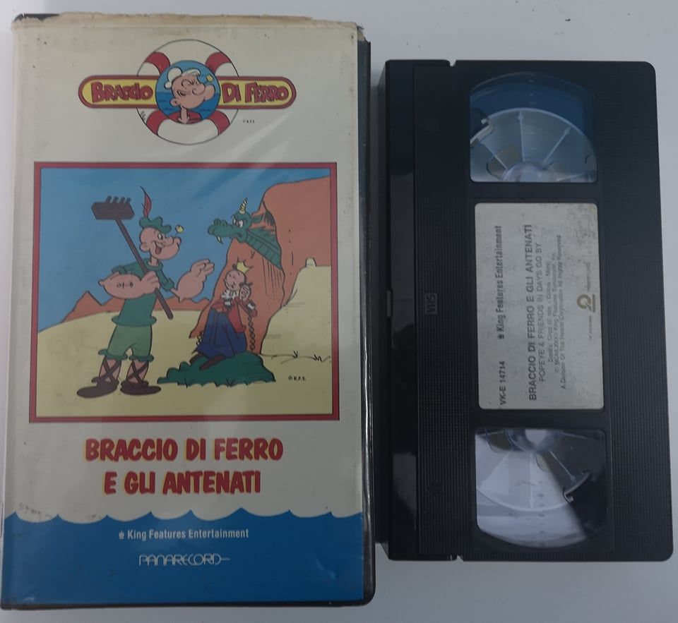 TeknoFilm - VHS – BRACCIO DI FERRO E GLI ANTENATI (1987) - PANARECORD (INEDITO IN DVD) TeknoFilm - VHS – BRACCIO DI FERRO E GLI ANTENATI (1987) - PANARECORD (INEDITO IN DVD)