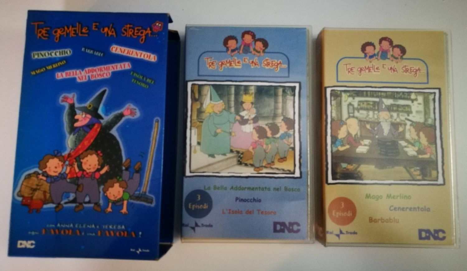 TeknoFilm - Box 2 VHS – TRE GEMELLE E UNA STREGA (6 Episodi) di Robert Balser (1995) - DNC