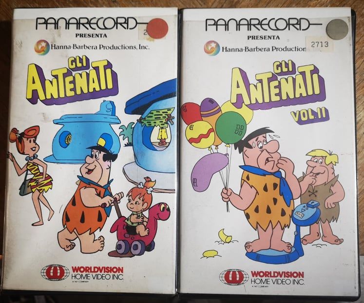TeknoFilm - 2 VHS – GLI ANTENATI Volume 1 e 2 di A.A.V.V. (1980) - PANARECORD (INEDITO IN DVD)