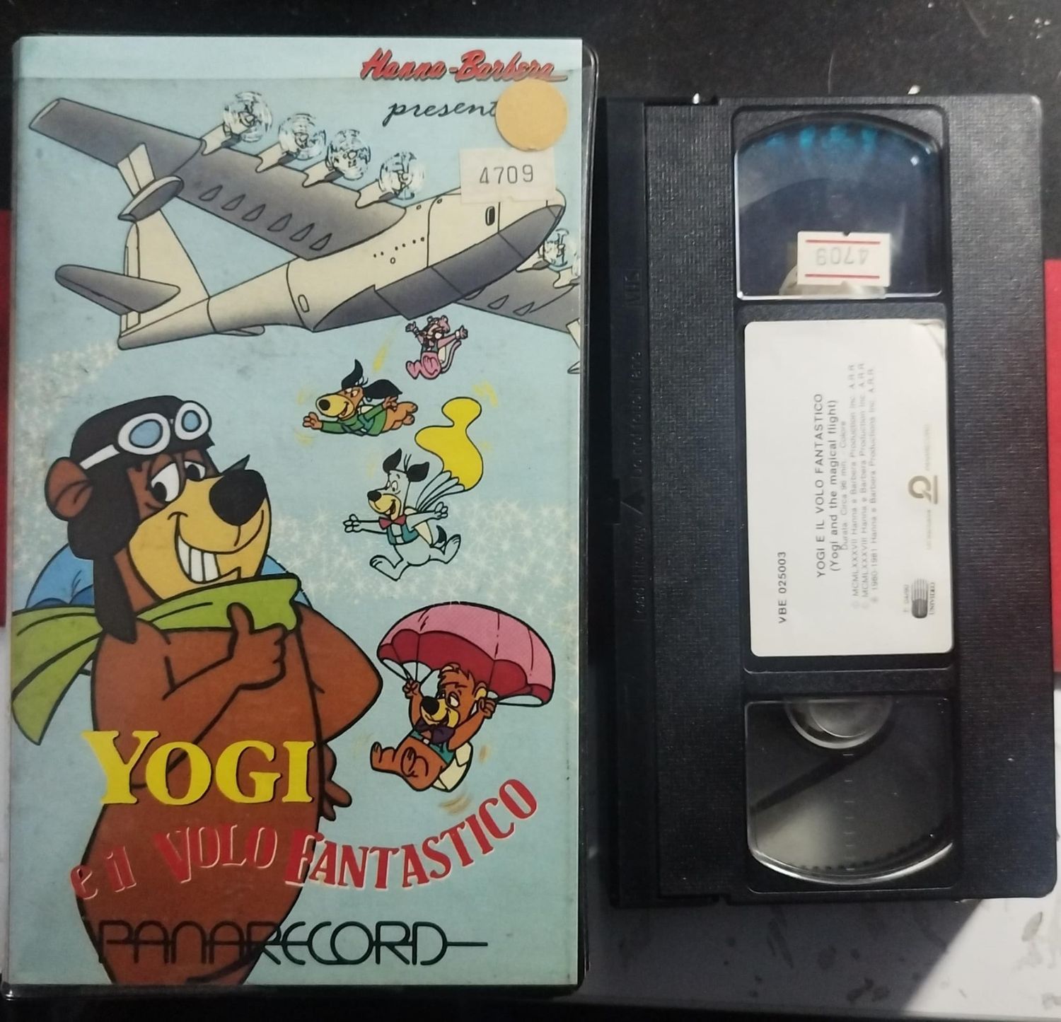 TeknoFilm - VHS – YOGI E IL VOLO FANTASTICO di A.A.V.V. (1987) - PANARECORD (INEDITO IN DVD)