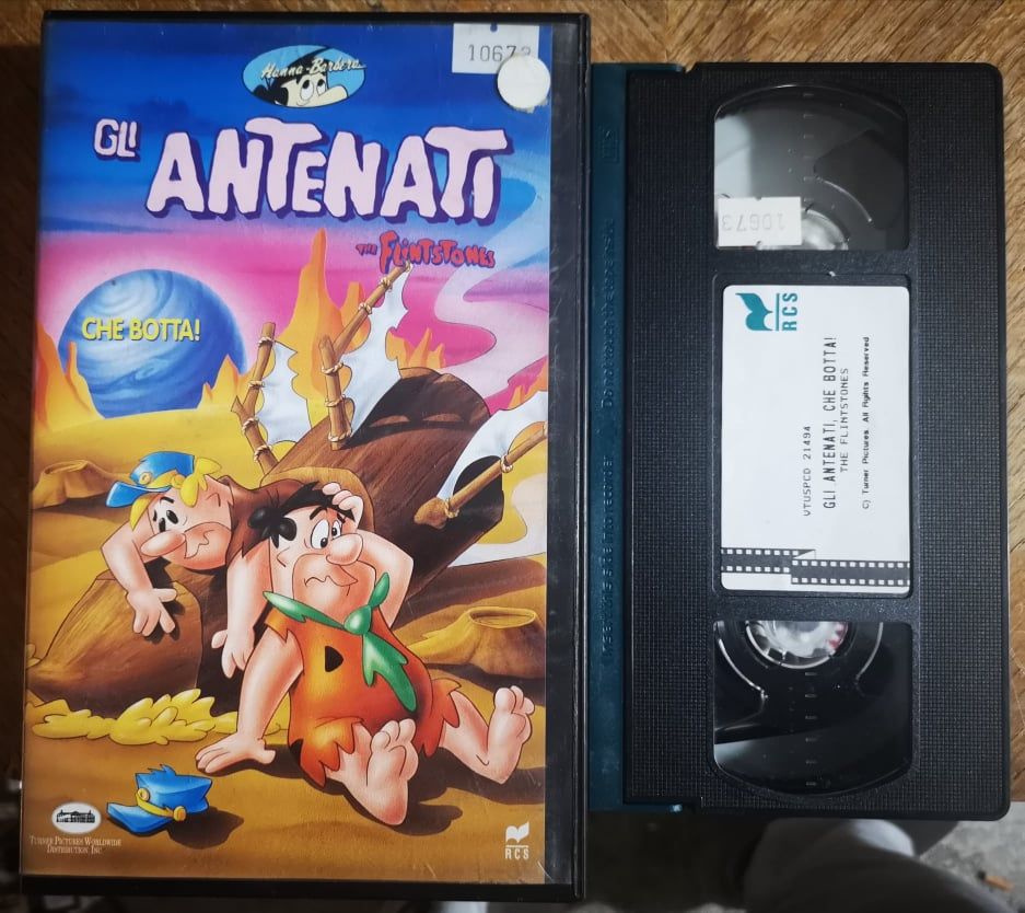 TeknoFilm - VHS – THE FLINTSTONES - GLI ANTENATI - CHE BOTTA di William Hanna e Joseph Barbera (1960) - RCS (INEDITO IN DVD)