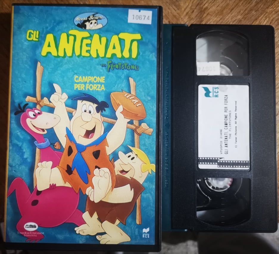 TeknoFilm - VHS – THE FLINTSTONES - GLI ANTENATI - CAMPIONE PER FORZA di William Hanna e Joseph Barbera (1960) - RCS (INEDITO IN DVD)