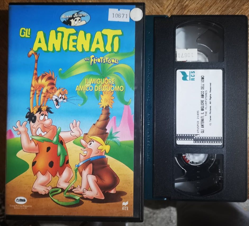 TeknoFilm - VHS – THE FLINTSTONES - GLI ANTENATI - IL MIGLIORE AMICO DELL'UOMO di William Hanna e Joseph Barbera (1960) - RCS (INEDITO IN DVD)