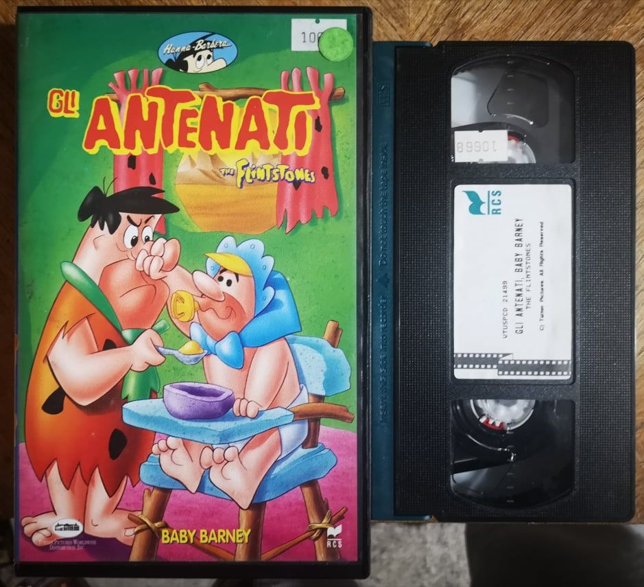 TeknoFilm - VHS – THE FLINTSTONES - GLI ANTENATI - BABY BARNEY di William Hanna e Joseph Barbera (1960) - RCS (INEDITO IN DVD)