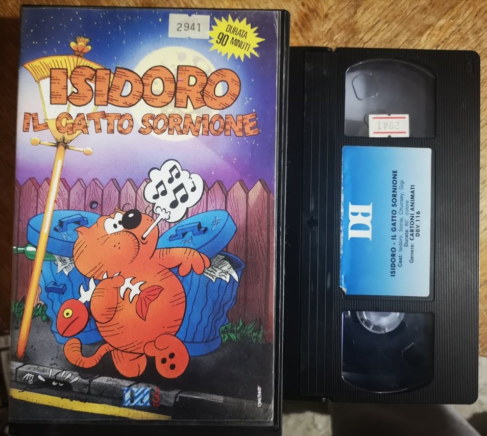TeknoFilm - VHS – ISIDORO - IL GATTO SORNIONE (1988) - DB VIDEO (INEDITO IN DVD) TeknoFilm - VHS – ISIDORO - IL GATTO SORNIONE (1988) - DB VIDEO (INEDITO IN DVD)