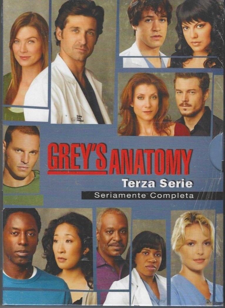 TeknoFilm - 7 DVD – GREY'S ANATOMY Stagione 3 (2006) - WALT DISNEY TeknoFilm - 7 DVD – GREY'S ANATOMY Stagione 3 (2006) - WALT DISNEY