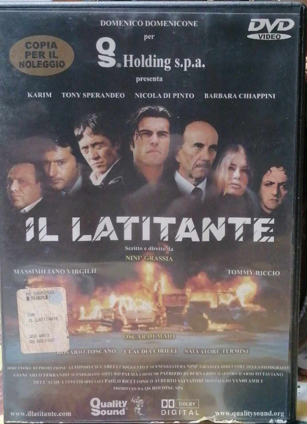 TeknoFilm - DVD – IL LATITANTE (Versione noleggio) di Ninì Grassia (2003) - QS HOLDING TeknoFilm - DVD – IL LATITANTE (Versione noleggio) di Ninì Grassia (2003) - QS HOLDING