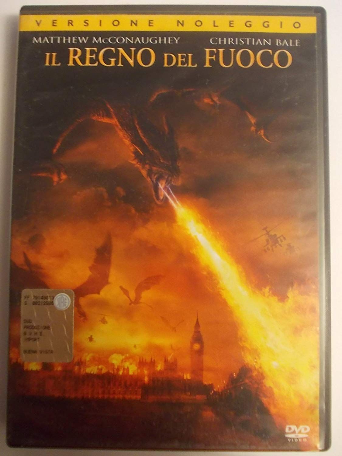 TeknoFilm - DVD – IL REGNO DEL FUOCO (Versione noleggio) di Rob Bowman (2002) - BUENA VISTA TeknoFilm - DVD – IL REGNO DEL FUOCO (Versione noleggio) di Rob Bowman (2002) - BUENA VISTA