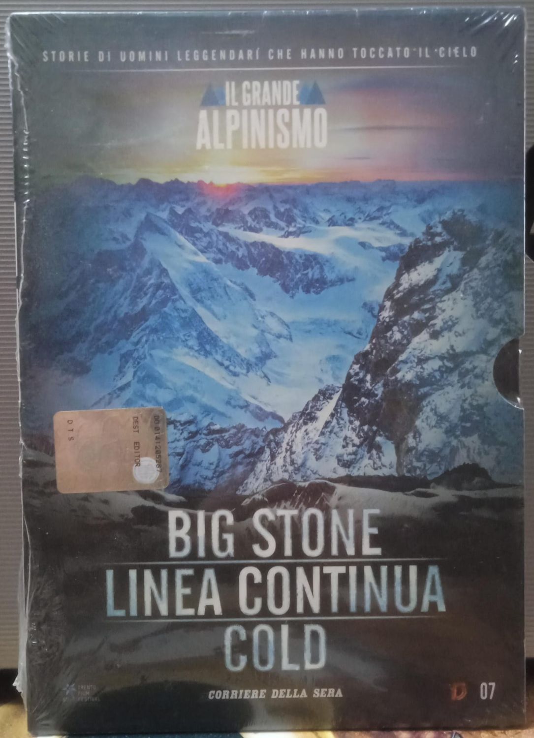 TeknoFilm – DVD – Il grande alpinismo Vol. 07 - BIG STONE - LINEA CONTINUA COLD (2012) - CORRIERE DELLA SERA TeknoFilm – DVD – Il grande alpinismo Vol. 07 - BIG STONE - LINEA CONTINUA COLD (2012) - CORRIERE DELLA SERA