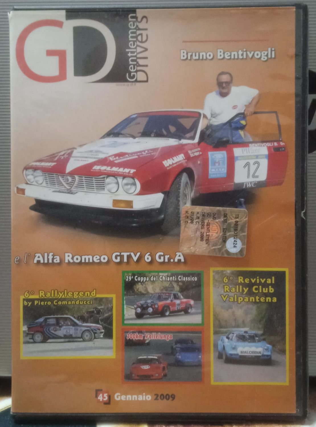 TeknoFilm - DVD – G.D. - GENTLEMEN DRIVERS - Bruno Bentivogli e l'Alfa Romeo GTV 6 Gr.A (2009) - H.M.C.