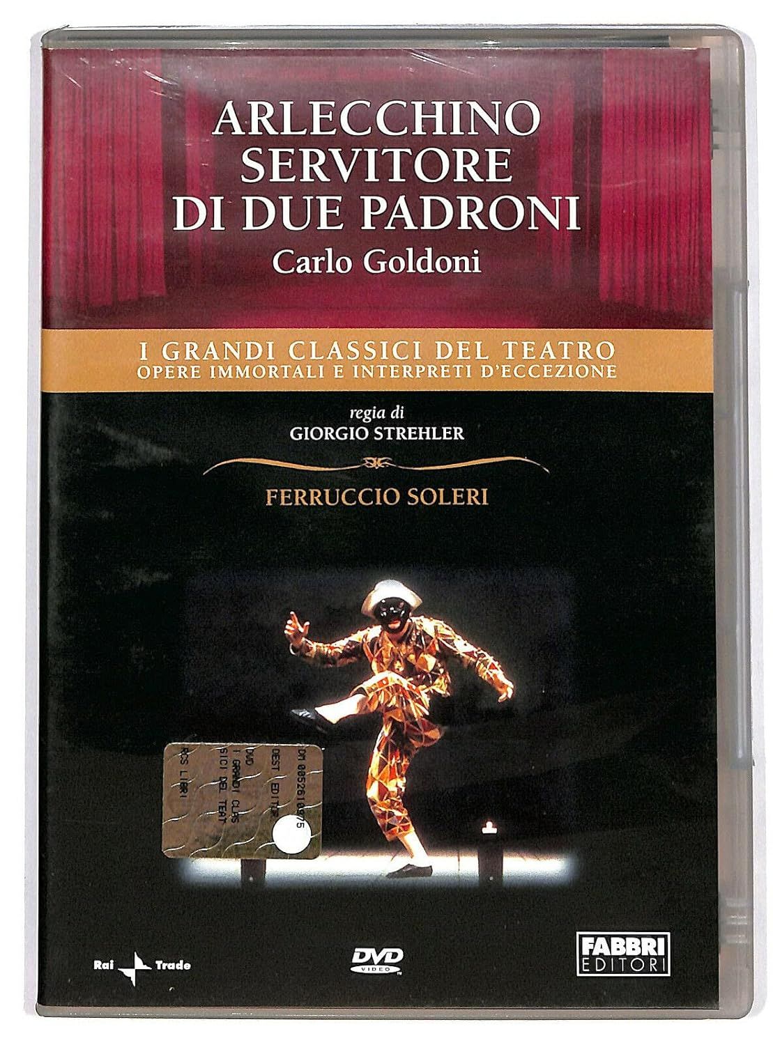 TeknoFilm - DVD – I grandi classici del Teatro - Carlo Goldoni - Arlecchino Servitore di Due Padroni di Giorgio Strehler (1993) - FABBRI EDITORI TeknoFilm - DVD – I grandi classici del Teatro - Carlo Goldoni - Arlecchino Servitore di Due Padroni di Giorgio Strehler (1993) - FABBRI EDITORI